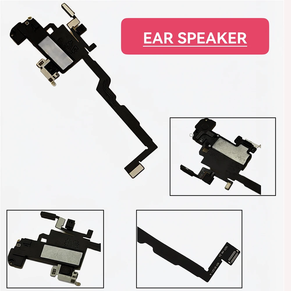 Ear Speaker Flex Cable And Screen Waterproof Tape Replacement For iPhone X XR XS 11 12 Mini Pro Max Earpiece