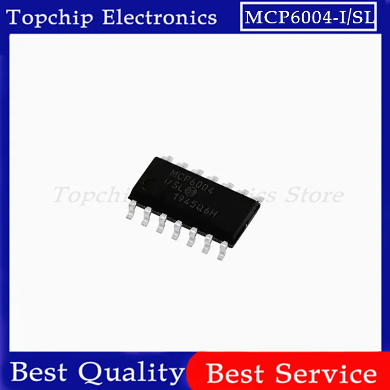 10pcs MCP6004-I/SL SOP-14 MCP6004-I SOP MCP6004 SMD MCP604-I/SL MCP604