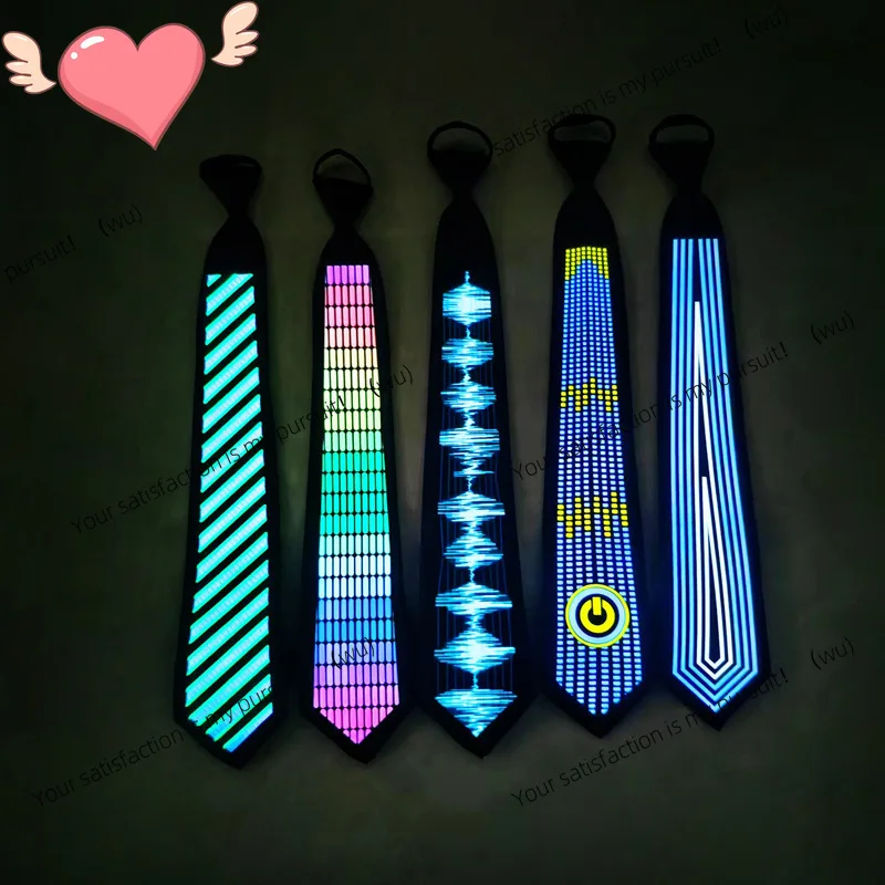 ZOCI-Voice-activated luminous tie, Christmas dance party performance