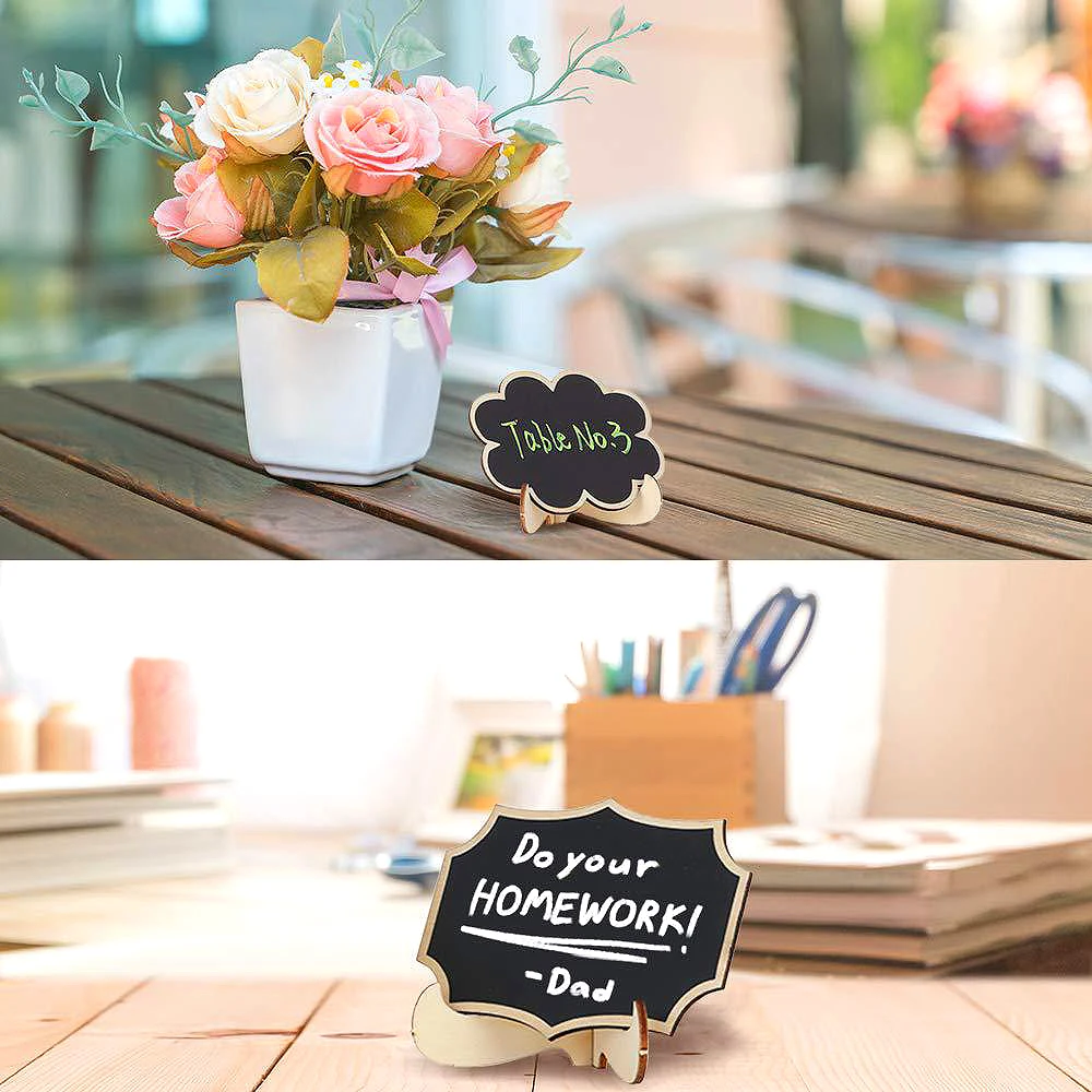 5/3/1 قطعة رسالة السبورة شعبية صغيرة السبورة علامات خشبية رسالة مناسبة للحفلات الاستقبال استحمام الطفل عشاء #5