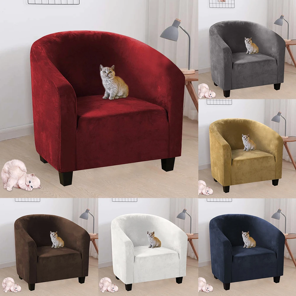 

Tub Chair Covers Elastic Armchair Covers Chair Slipcovers for Living Room Stretch Sofa Couch Covers Washable Removable Soft