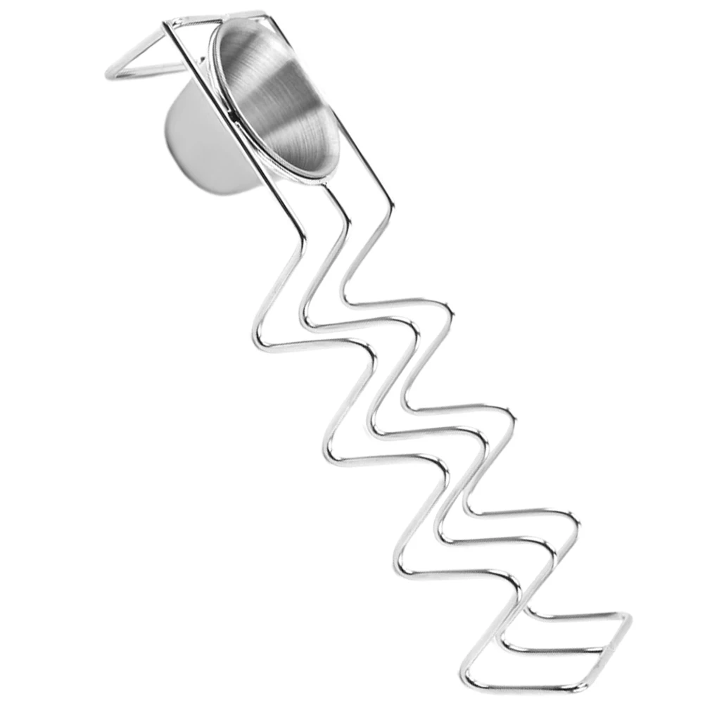 

Stainless Steel Pancake Rack Taco Storage Holder 4 Section Sauce Cup Tortilla Serving Tray Metal Food Display St