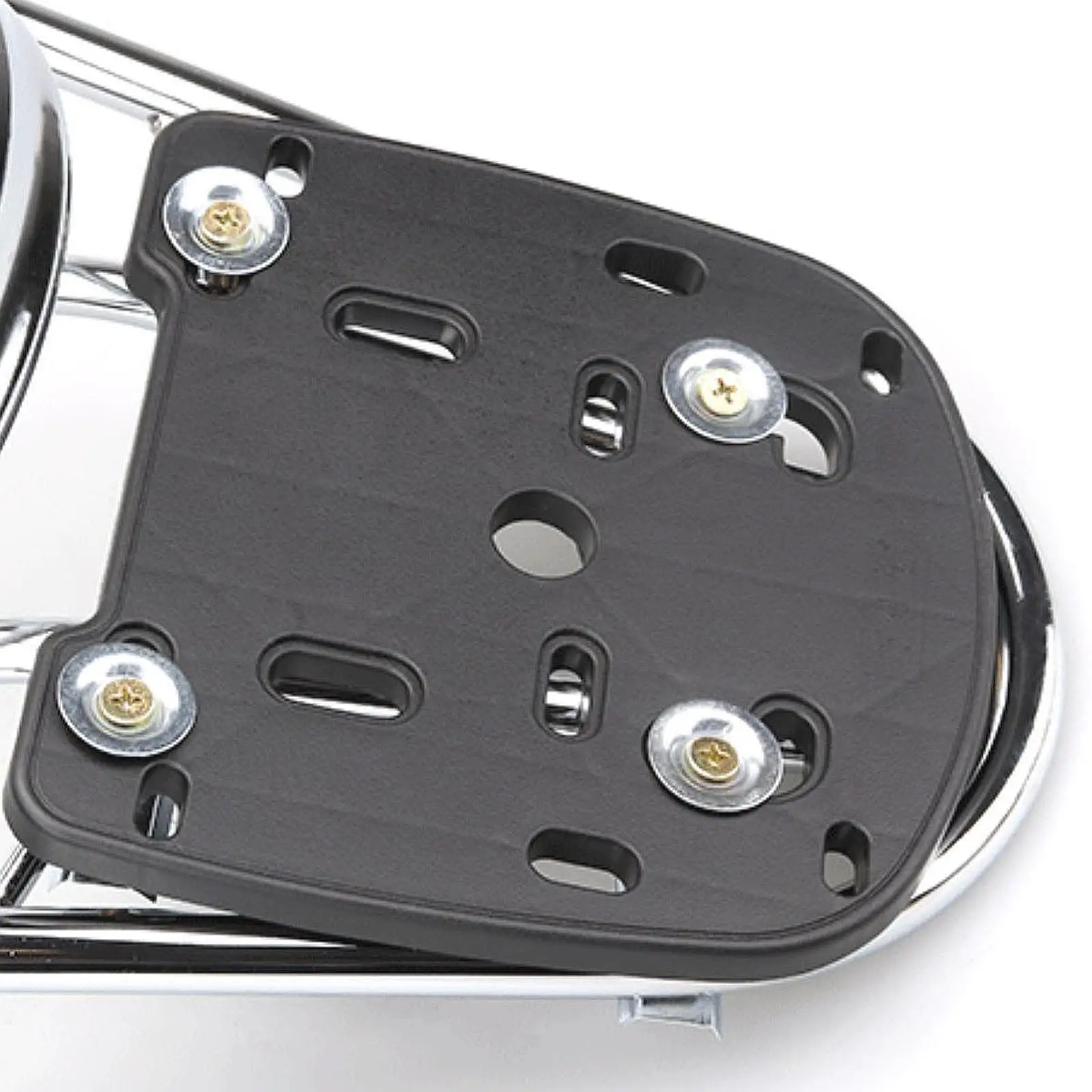 Universal Iron Mounting Brackets Basket Holder Plates Stand Kit with Screws Nuts for Motorcycle Cargo Rack Replacement