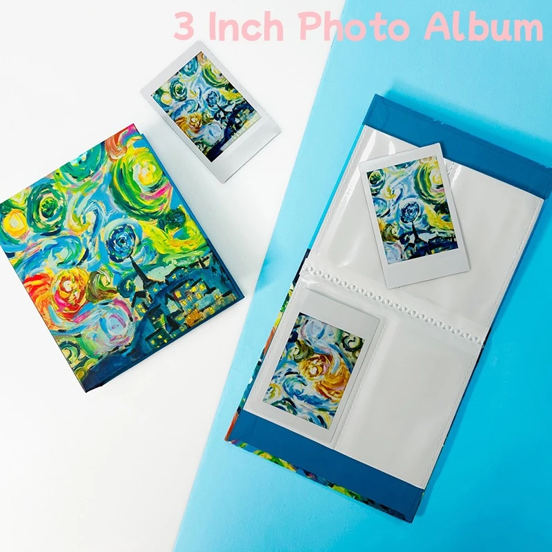 40 Pockets Starry Photo Album Instant Camera 3 inch Pictures Storage Case Stamps Tickets Cards for Fujifilm Instax Mini 12/11/9