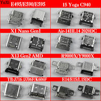 1Pc 24Pin USB Type-C Charging Port For Lenovo ThinkPad R14 E14 E15 Female Socket Power Connector Jack For Yoga C940 E590 E595