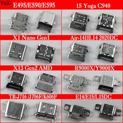 1Pc 24Pin USB Type-C Charging Port For Lenovo ThinkPad R14 E14 E15 Female Socket Power Connector Jack For Yoga C940 E590 E595