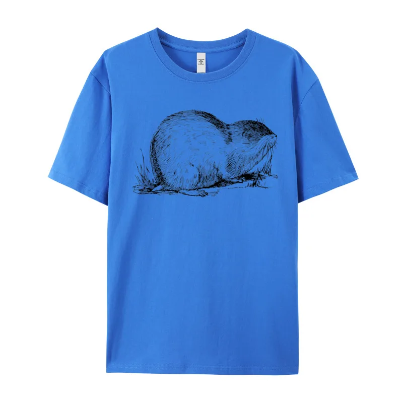 

Muskrat Ondatra Zibethicus Aquatic Rodent Tees Funky Crew Neck Funny Short Sleeve 100% Cotton Fabric Men T-Shirt Classic T Shirt