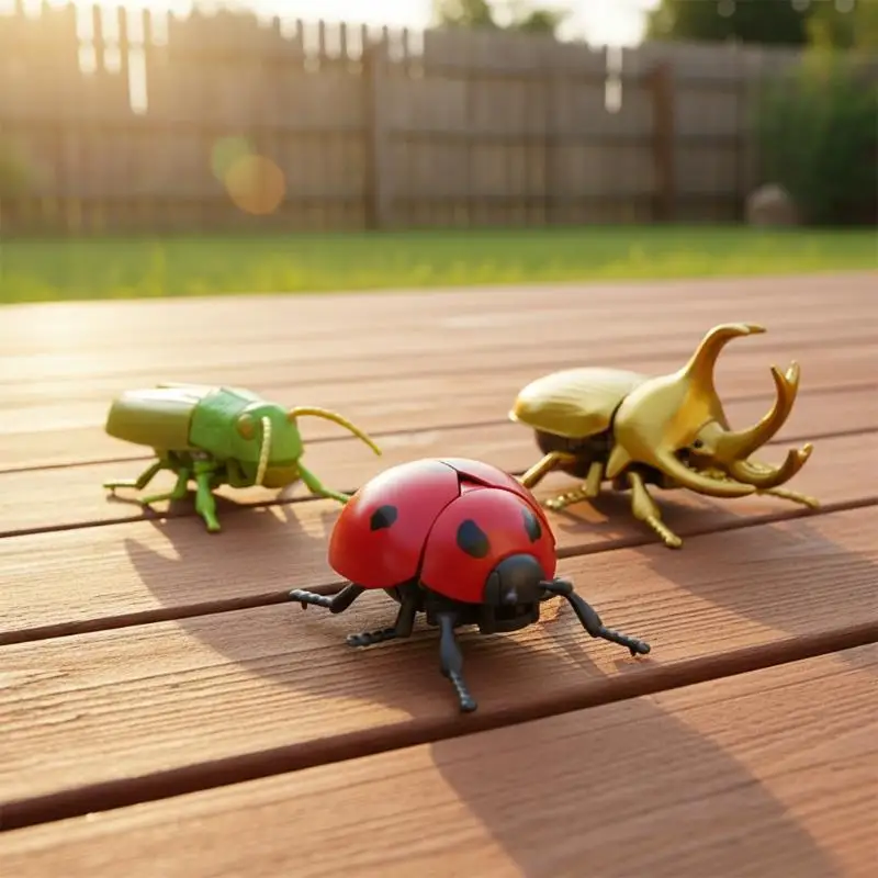 Simulation Wind Up Insect Toy 1/3/7Pcs Ladybug Bee Beetle Wind-up Plaything Kids Party Gift Outdoor Decor