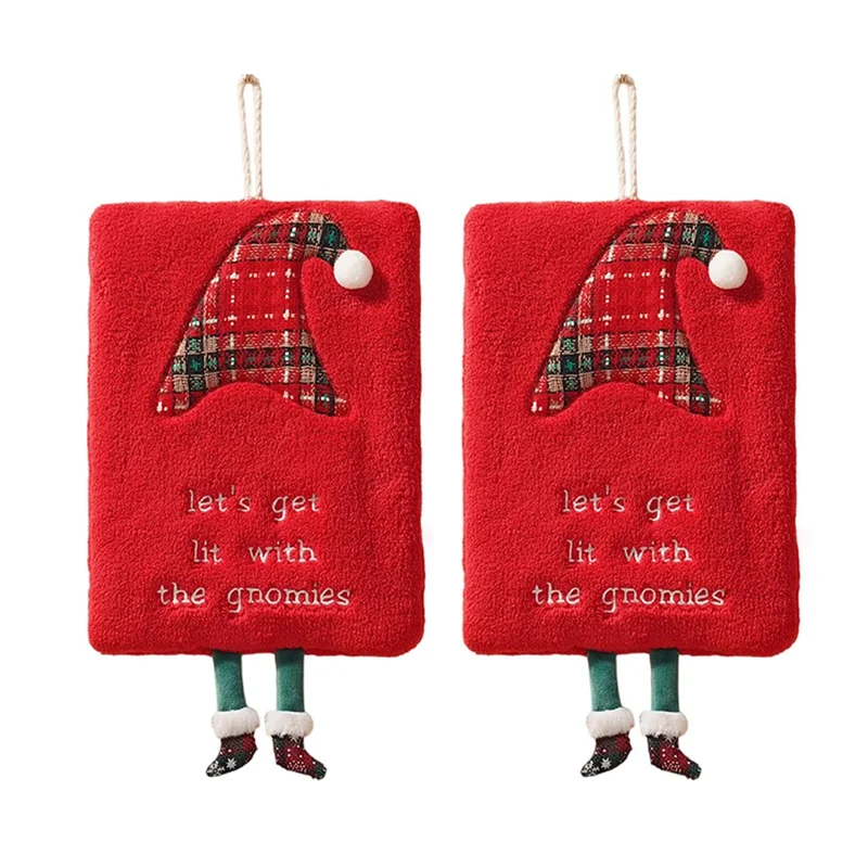 

ABSE-Hangable Hand Towels For Wiping Hands, Quick-Absorbing Water, Cute Dry Towels, Festive Kitchen Decoration