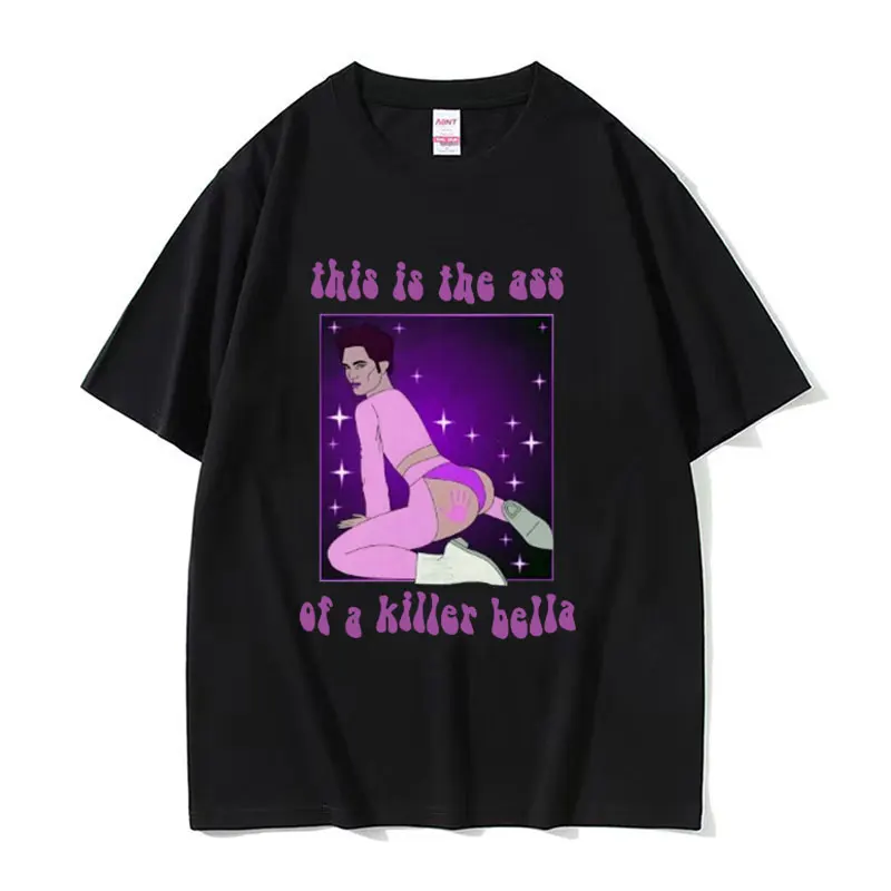 Crepuscolare Film Robert Pattinson T Shirt Questo è il culo di un assassino Bella Divertente Meme T-shirt Uomo Donna T-shirt retrò oversize