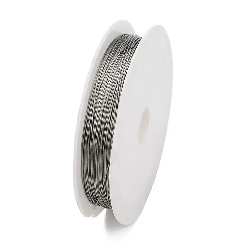 100M~1M 304 Stainless Steel Soft Steel Wire Diameter 0.02/0.08/0.2/1/1.5/2.5/3mm Single Strand Lashing Soft Iron Wire Rustproof