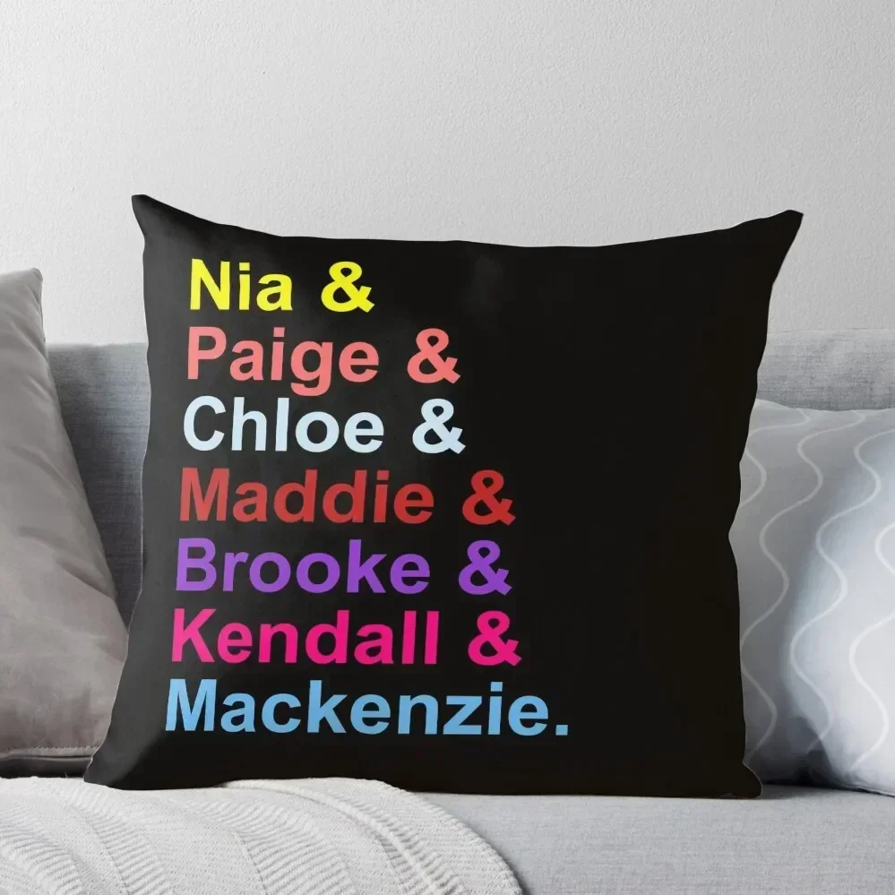 Dance Moms - Original Seven Throw Pillow sleeping pillows Pillow Cases pillow