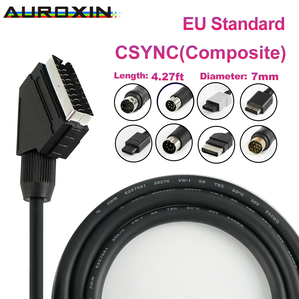 Câble SCART de haute qualité pour vidéo composite synchronisée – Solution professionnelle de connexion audio et vidéo