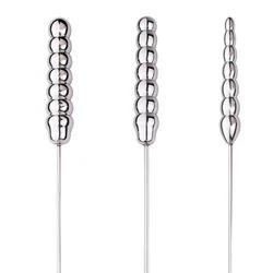 265MM Long Stainless Steel Urethral Dilator with Handle Penis Plug Male Masturbator Penis Inserts Stimulation SexToys for Men