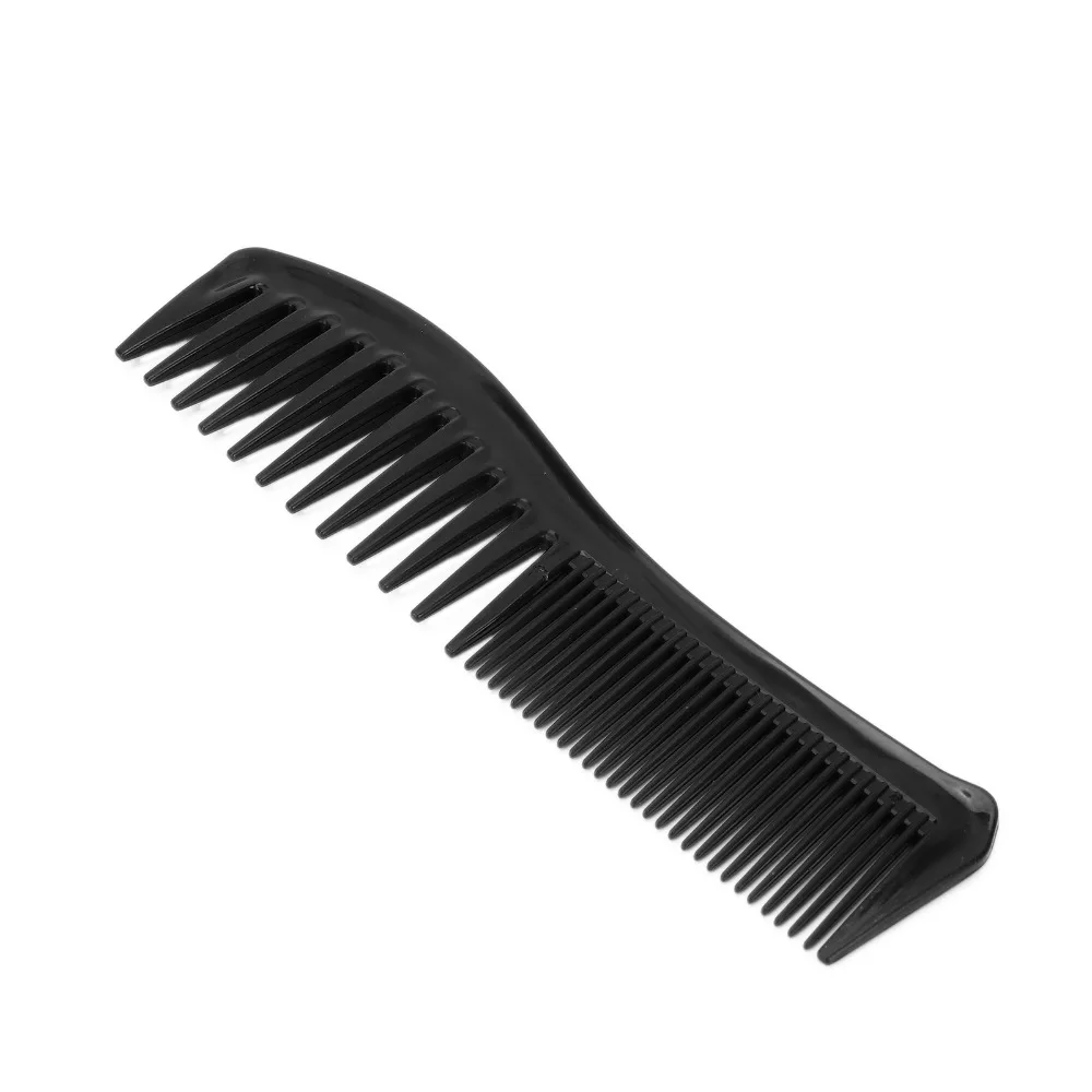 4PCS Portable Double Sided Detangling Hair Comb Wide And Fine Teeth Black Wide Tooth Styling Comb Barber Comb Home Salon Use