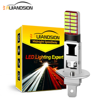 Ruiandsion Bomlilla H1 LED For Car Automotivo Rear Fog DRL Bulbs Lamps Light Super Bright White Blue 10-30V 12V 24V 4014 24SMD