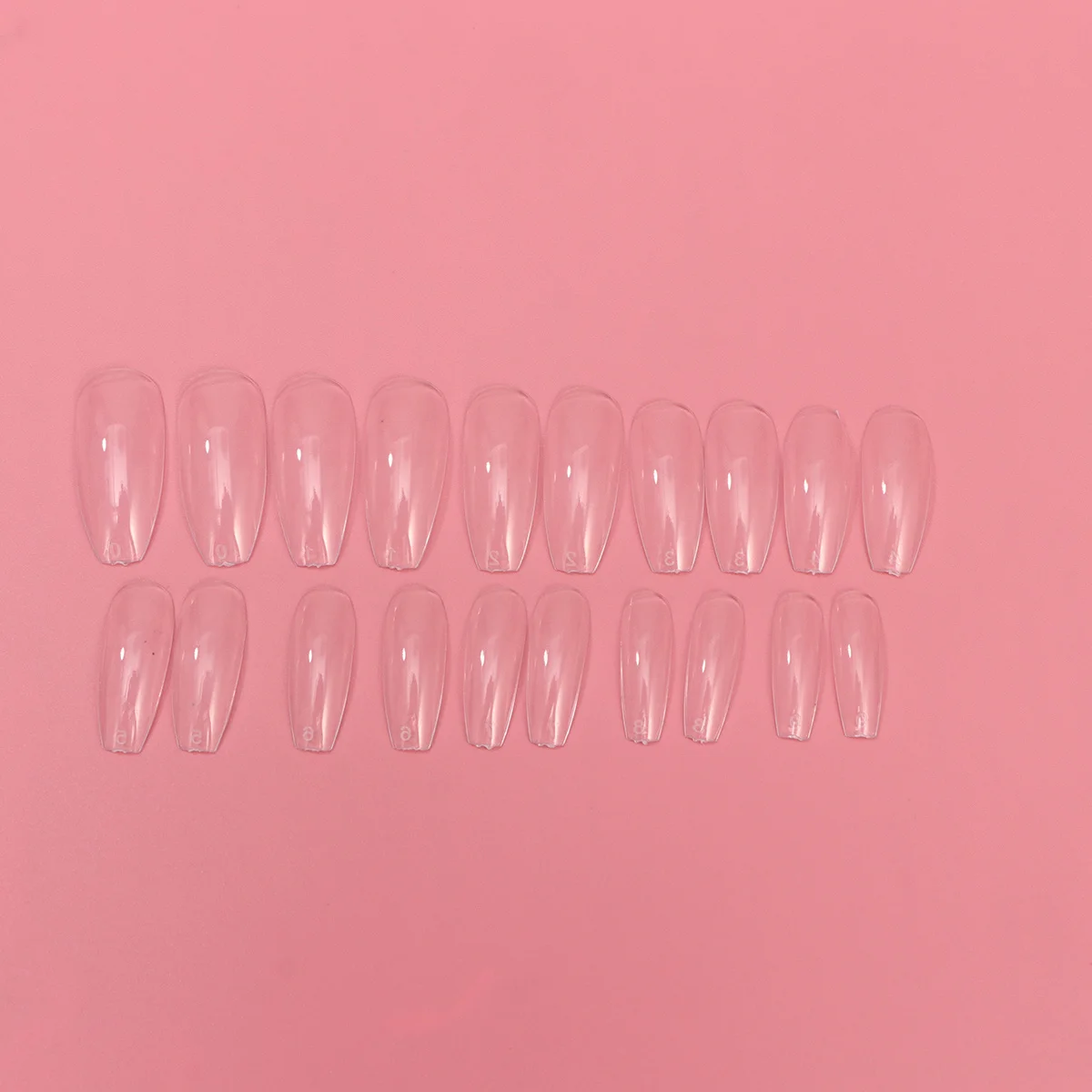 

500Pcs Clear Nail Tips Full Cover False Nails Durable ABS Material Easy to File Paint Apply Natural Look DIY Art