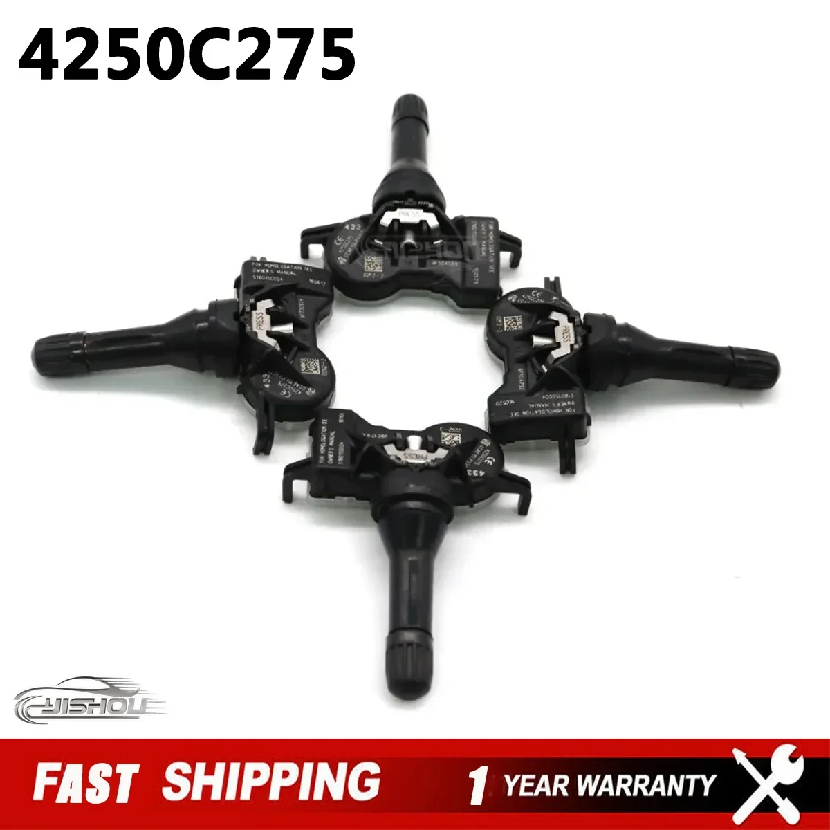 

4250C275 Tire Pressure Monitor Sensor TPMS for Mitsubishi Attrage Eclipse Cross Mirage Pajero Sport 2013-2024 433MHz 4250F187