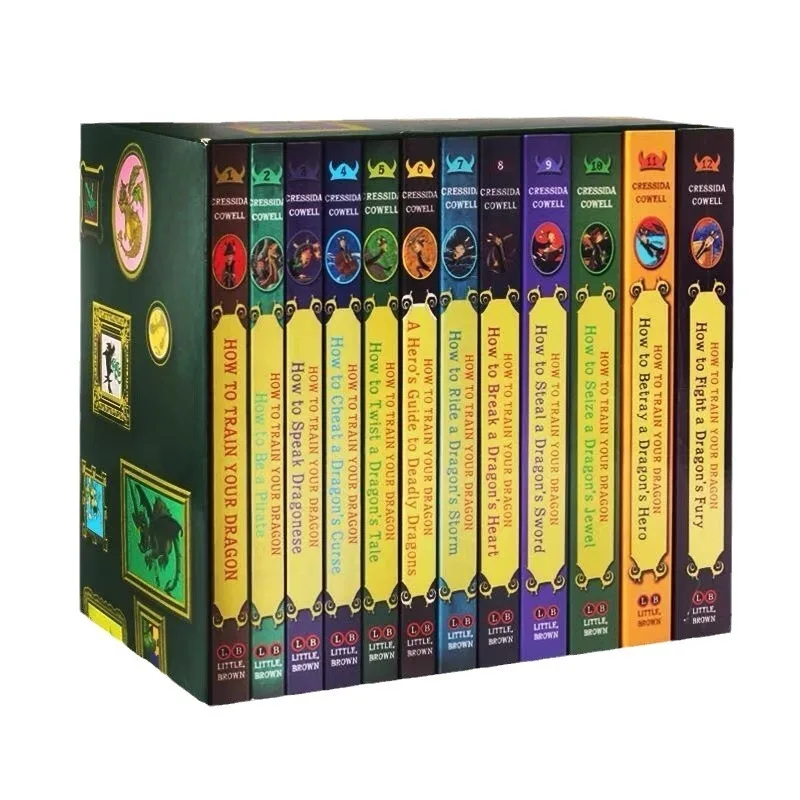 ヒックとドラゴン コンプリート シリーズ 12 巻セット ヨーロッパとアメリカの子供向け英語冒険成長小説本