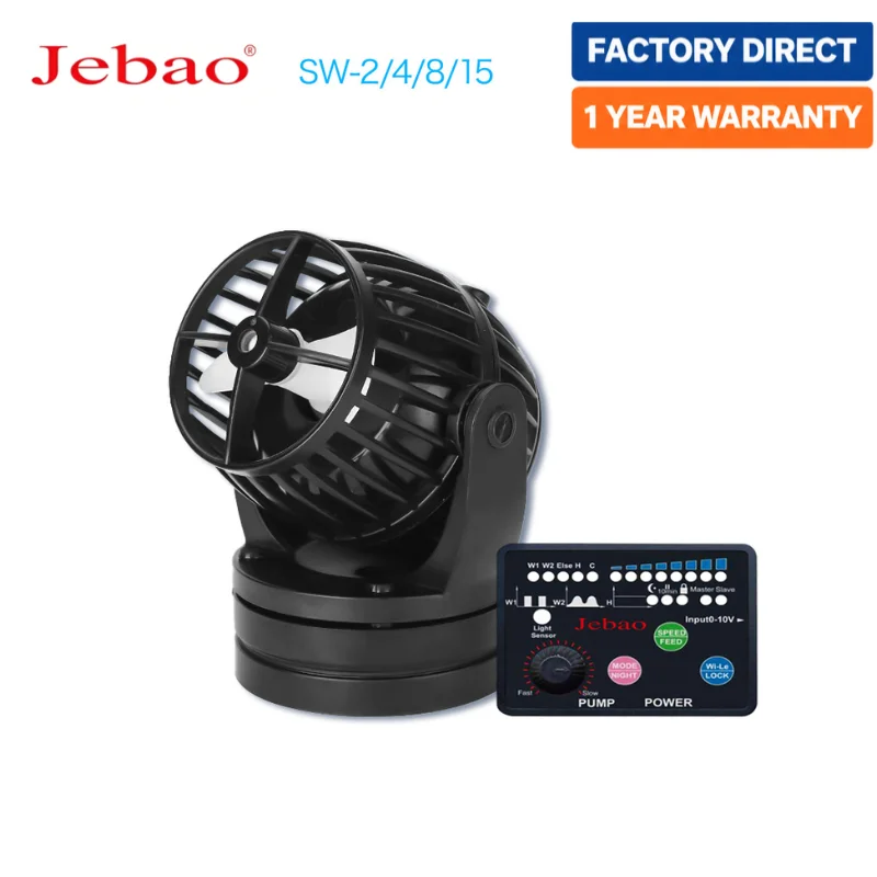 Jecod Jebao SW-2/4/8/15 Wave Circulation Reef Pump Touch Control Super Magnetic 360° Flow for Coral Reef Marine Fish Tank Freshw