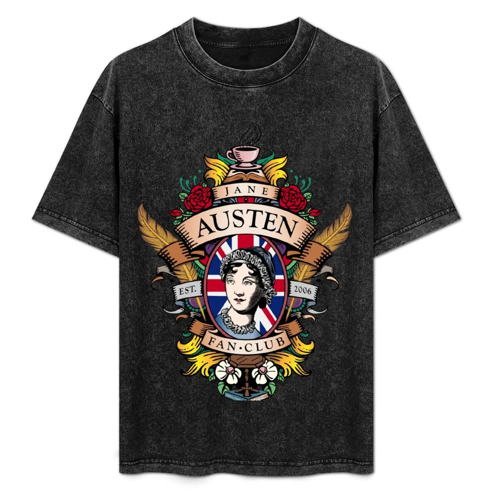 

Jane Austen Fan Club color T-Shirt Blouse summer 2025 oversized Men's t-shirts