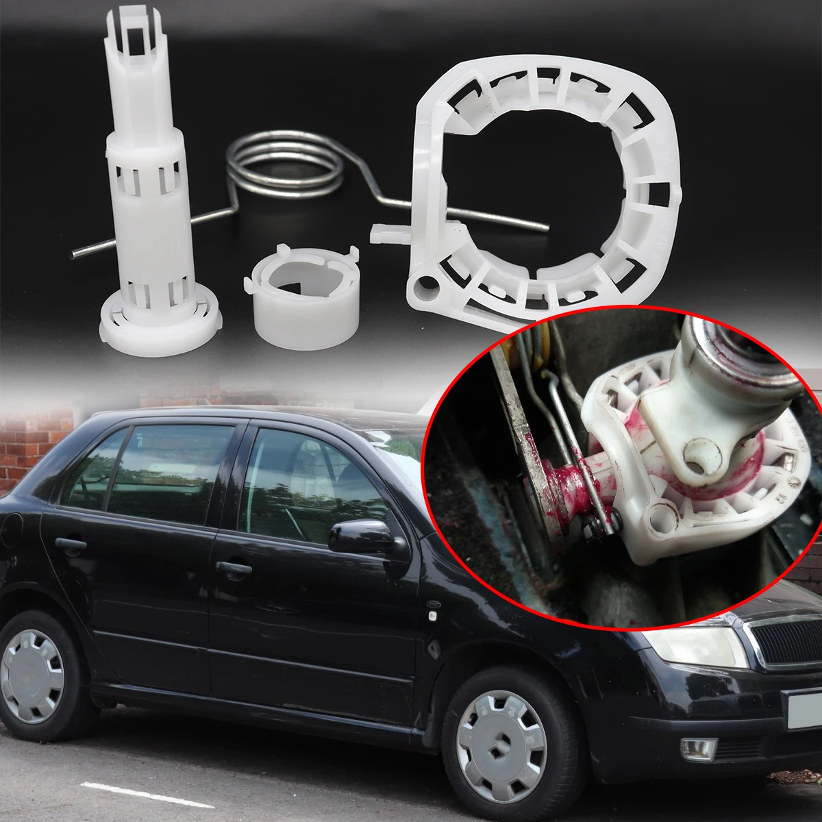 

Bushing Fix Shift Arm Bearing Shell Shifter GearBox Stick Lever Rod Spring for Skoda Fabia 6Y2 6Y3 6Y5 5J 545 1999-2014 Parts