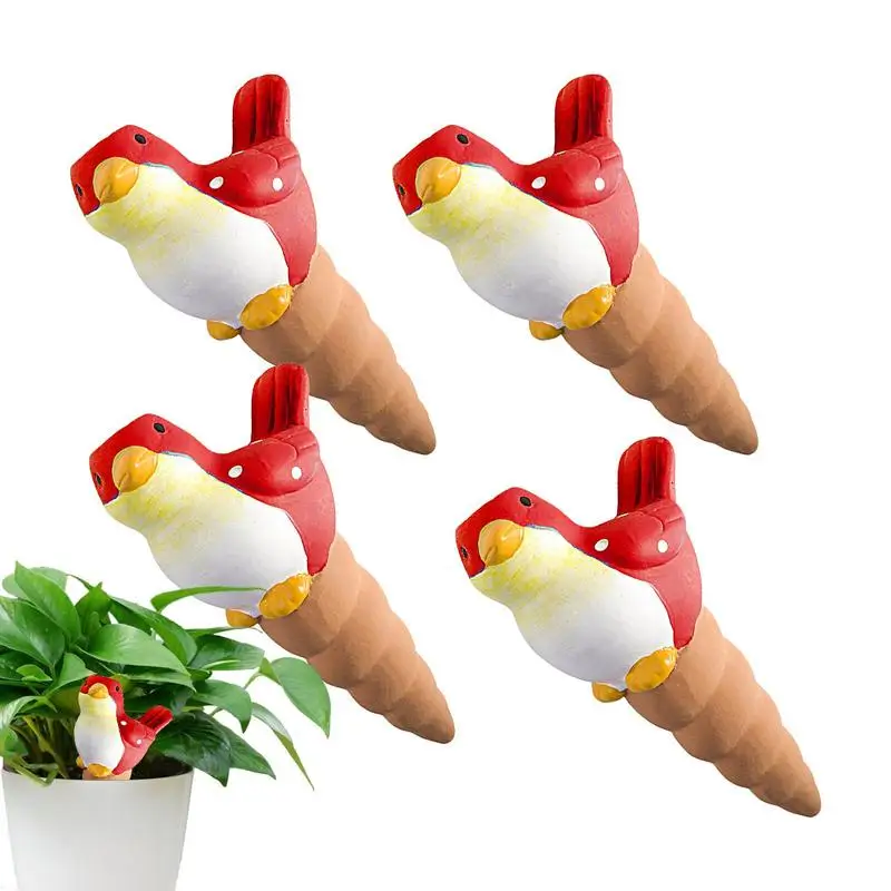 

4PCS Bird Watering Tool Indoor Drip Irrigation Watering Self Watering Spike For Flower Plants Automatic Watering Device