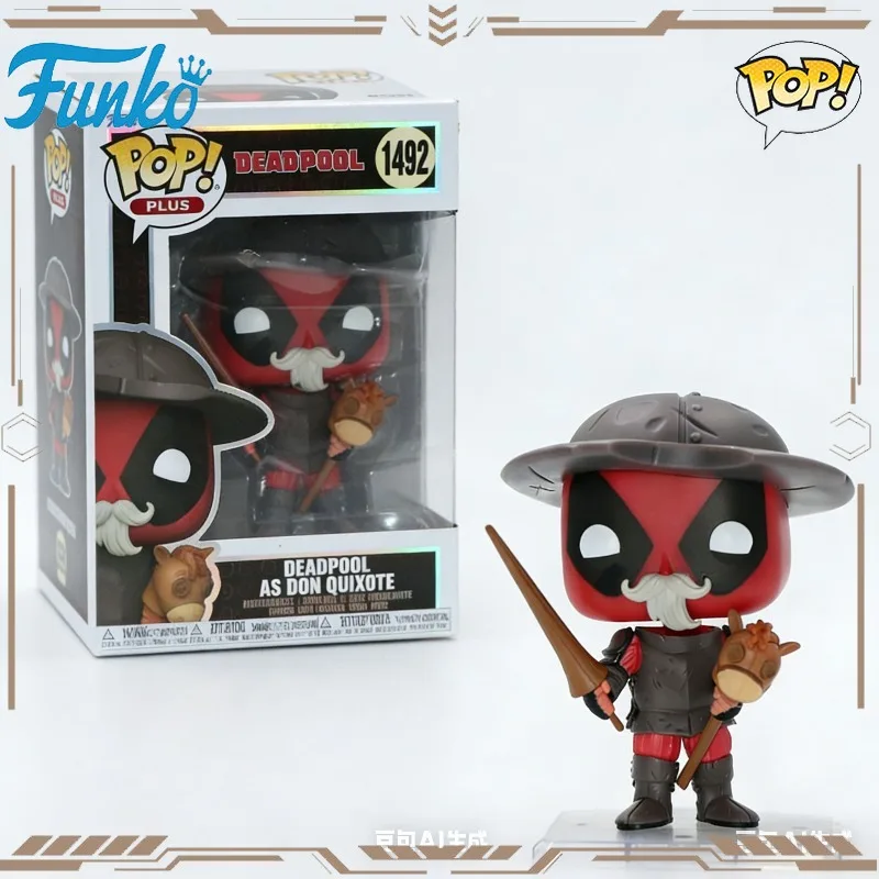 

FUNKO POP Original Deadpool DEADPOOLAS DON QUIXOTE 1492 Action Figure Toys for Boys Girls Gift Collectible Model Ornaments
