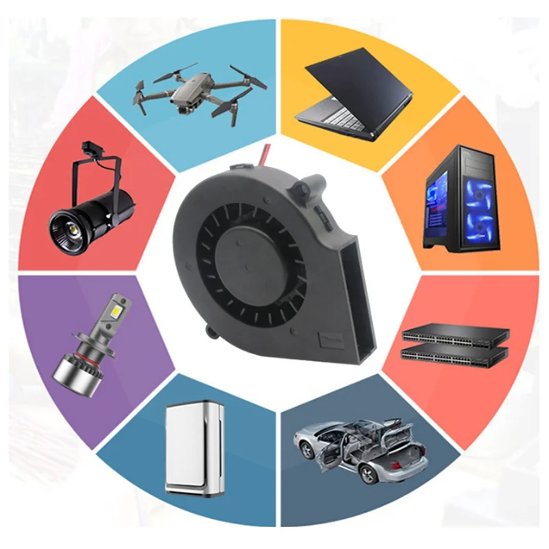 

Подходит 5 В 7515 Двойная шариковая центрифуга Радиальный охладитель USB Вентилятор охлаждения компьютера 75X15 мм Инвертор мощности Воздушный насос ПК Процессор