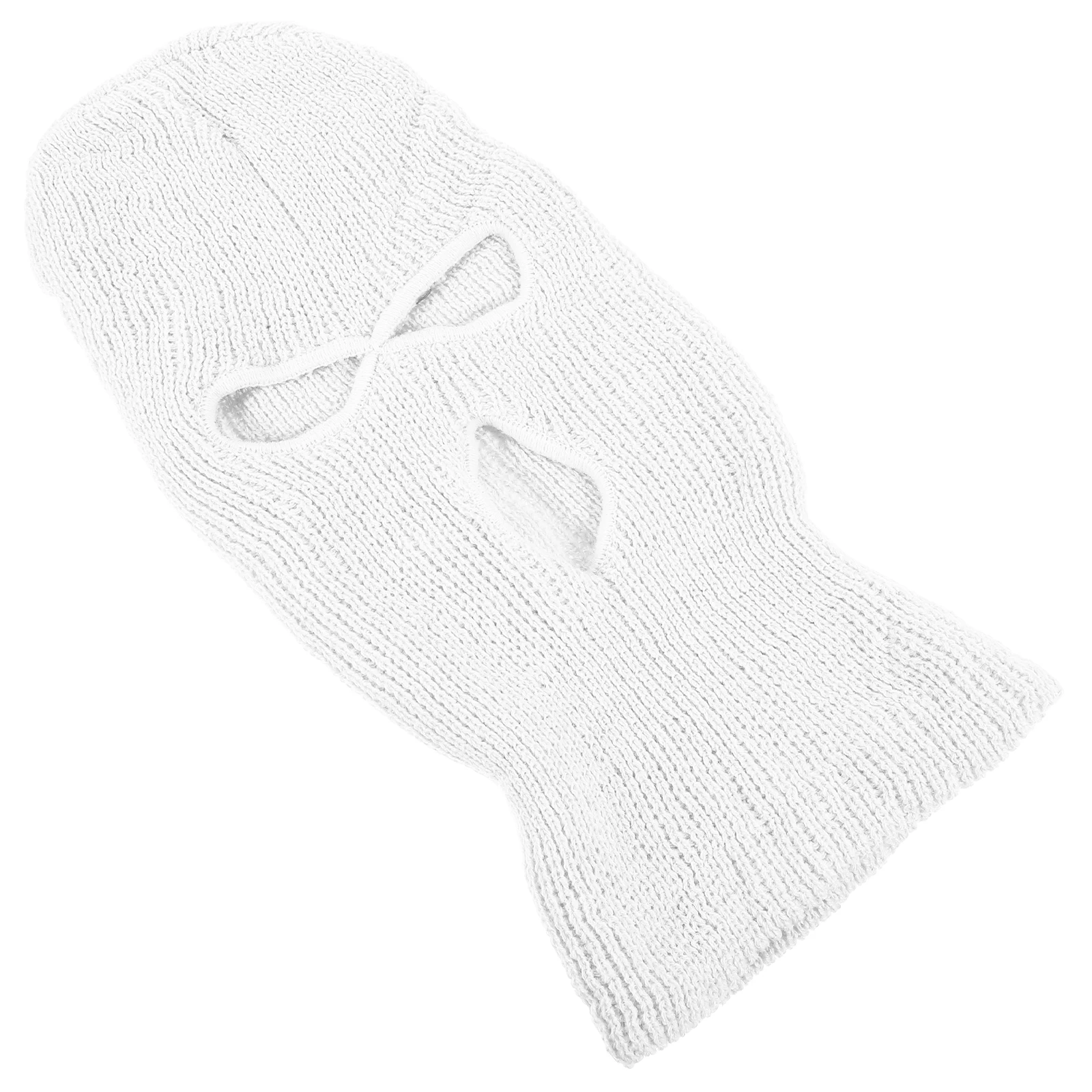 

3 Hole Ski Mask Knitted Full Face Cover for Outdoor Sports Warm Balaclava 3hole Design Yarn Knitting Ski Beanie