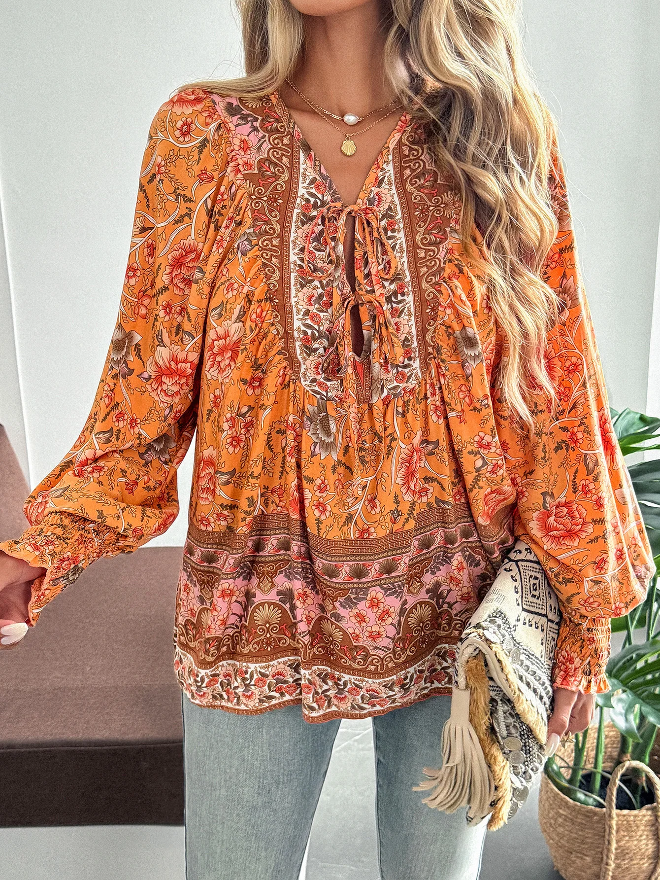 2025 Sleeve Women's T-Shirt Clothes Woman Clothing  Top Women Basic All-Match Tops Leisure Print Long-Sleeved T-Shirt Top Shirt