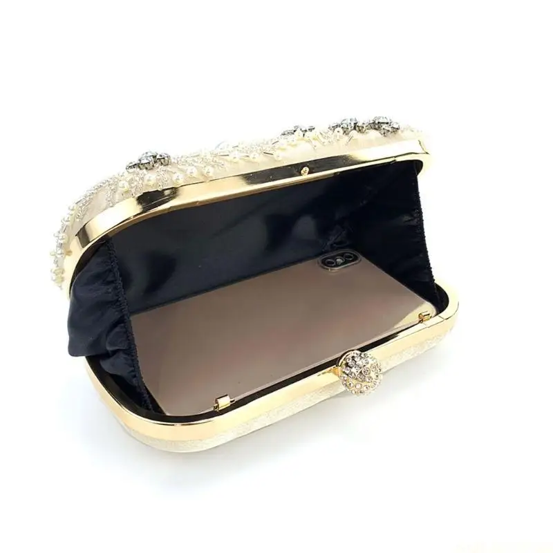 

X90D женская вечерняя сумка с вышивкой, кошелек со съемной цепочкой, элегантные сумки на плечо, роскошный клатч через плечо,