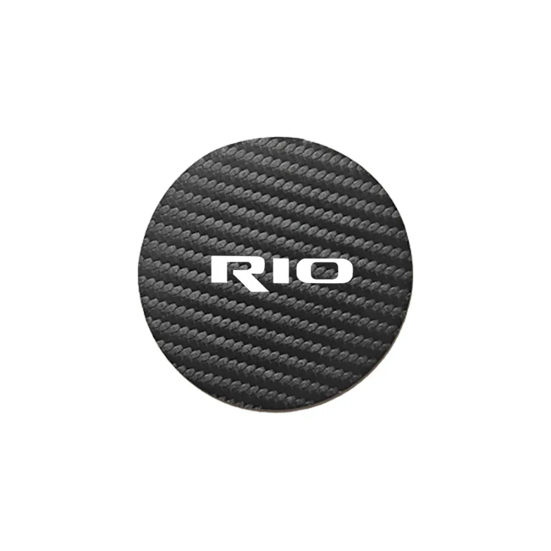 2 Pcs Car Styling Car Water Cup Mat Bottle Anti-Slip Pads For KIA RIO GT Line OPTIMA PICANTO STINGER Car Interiors Accessories