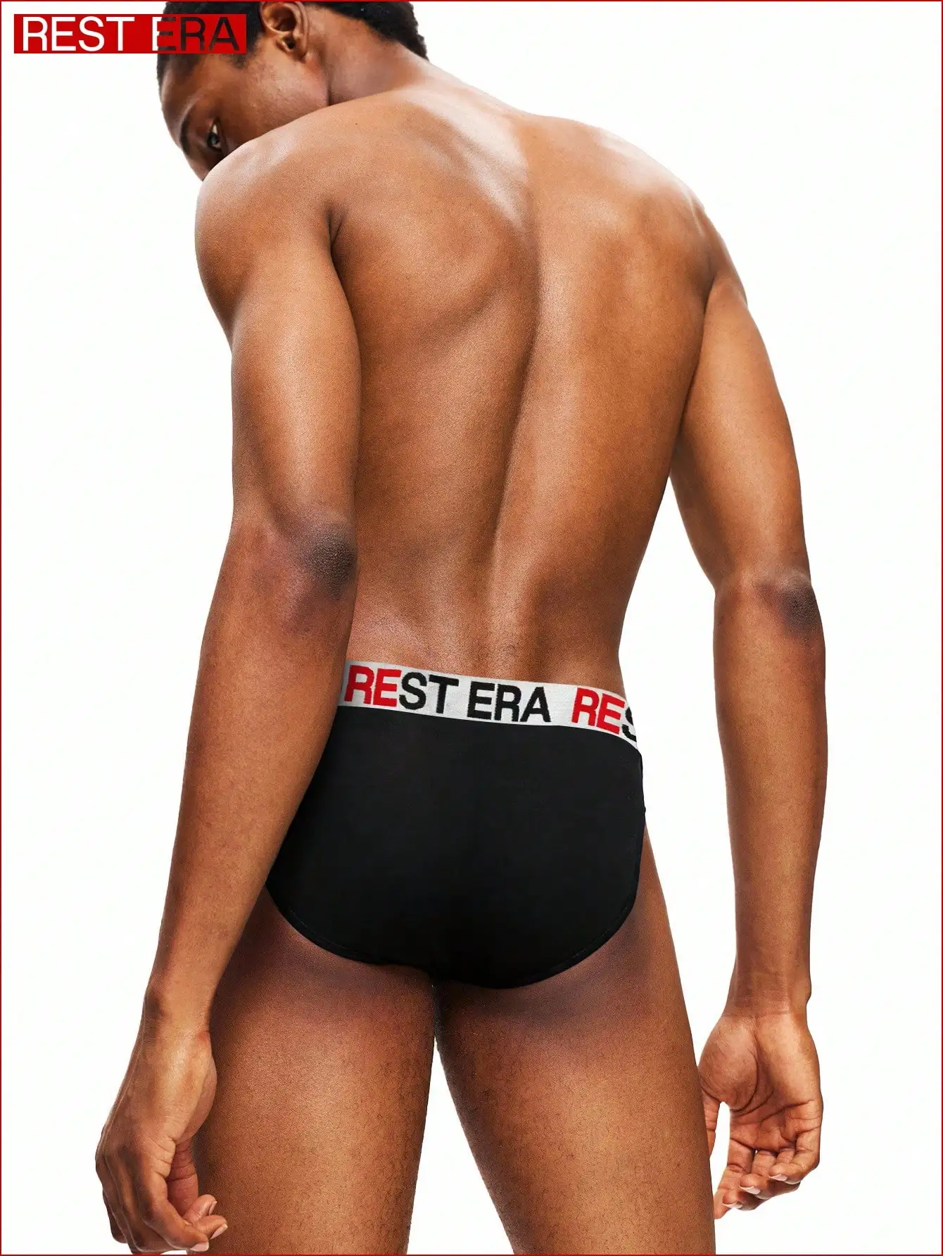 

Mens Letter Waistband Casual Briefs Thong Underwear