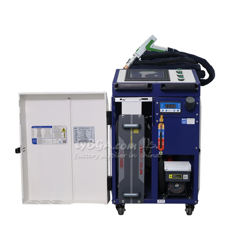 Handheld 5 in 1 Fiber Laser Welding 2 in 1 Head Laser Welding Cleaning Cutting Machine 1500W 2000W 3000W For Metal Oxides