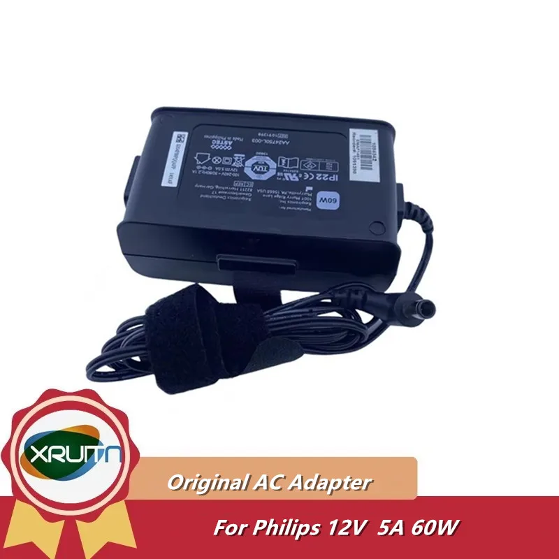 

Genuine 60W AC DC Adapter AA24750L-003 12V 5A Charger For PHILIPS Dorma 200/500 / 200BIPAP ST30 Power Supply Original