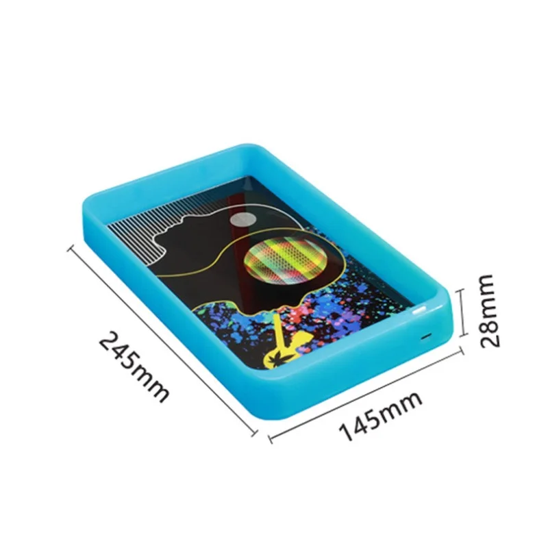 Fashion Led Rolling Tray Usb Rechargeable Square Glow Tobacco Trays Can Freely Switch Patterns Support Customize Gift for Men