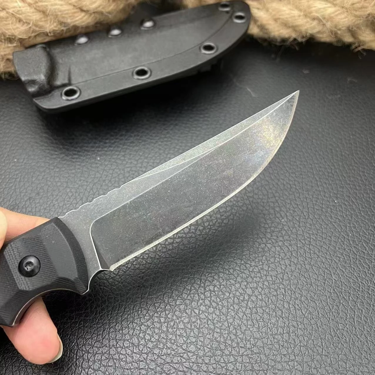 الرجال في الهواء الطلق 634 سكين مستقيم متعدد الوظائف D2 الصلب الصيد الدفاع عن النفس G10 مقبض مغامرة استكشاف السكاكين التكتيكية #3