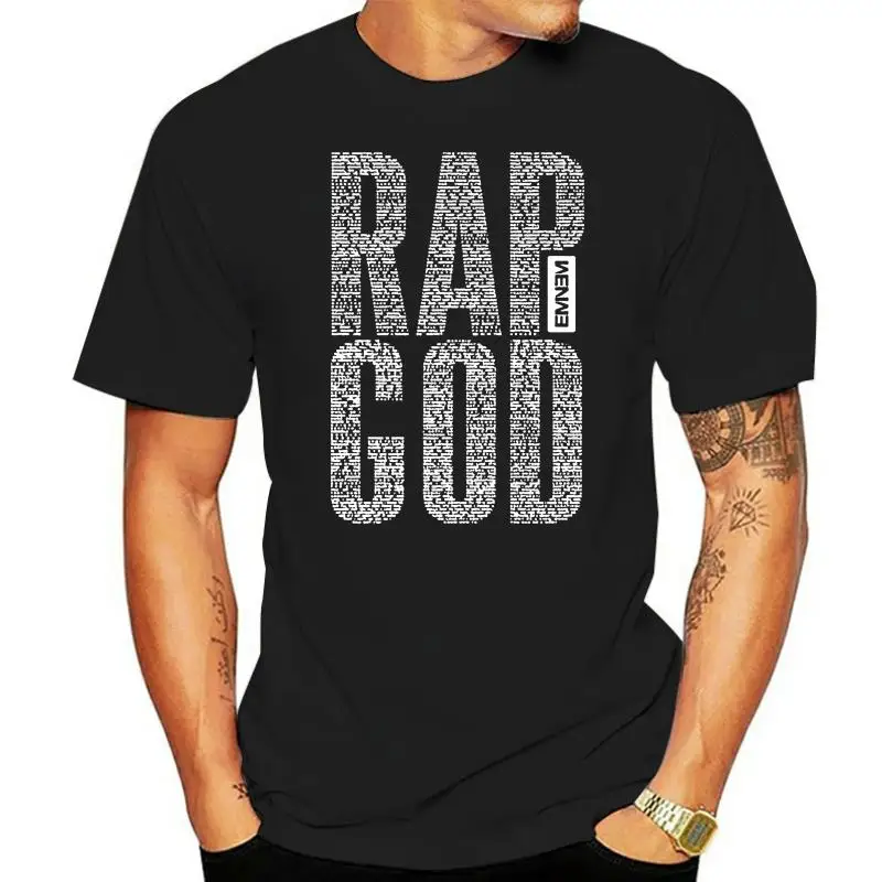 Eminem Rap God The Rapper Rock Roll T-shirt for Men Plus Size Cotton Team T Shirt S-3XL Pre-Cotton Tee Shirt for Men