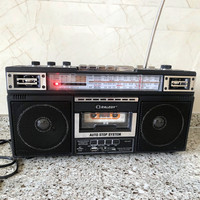 Portable Stereo Radio AM/SW/FM Receiver Radio Rechargeable Wireless Bluetooth Speaker Vintage Digital AC Powered Cassette Radios