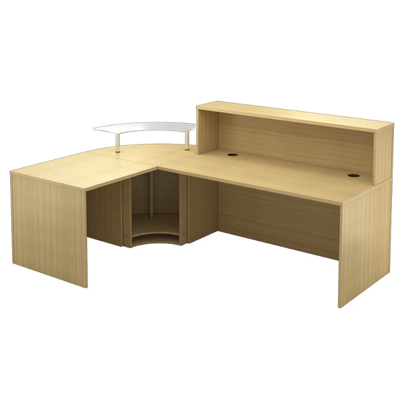 

Hotel corner reception desk, supermarket simple L-shaped cash register, company beauty salon club, training institution