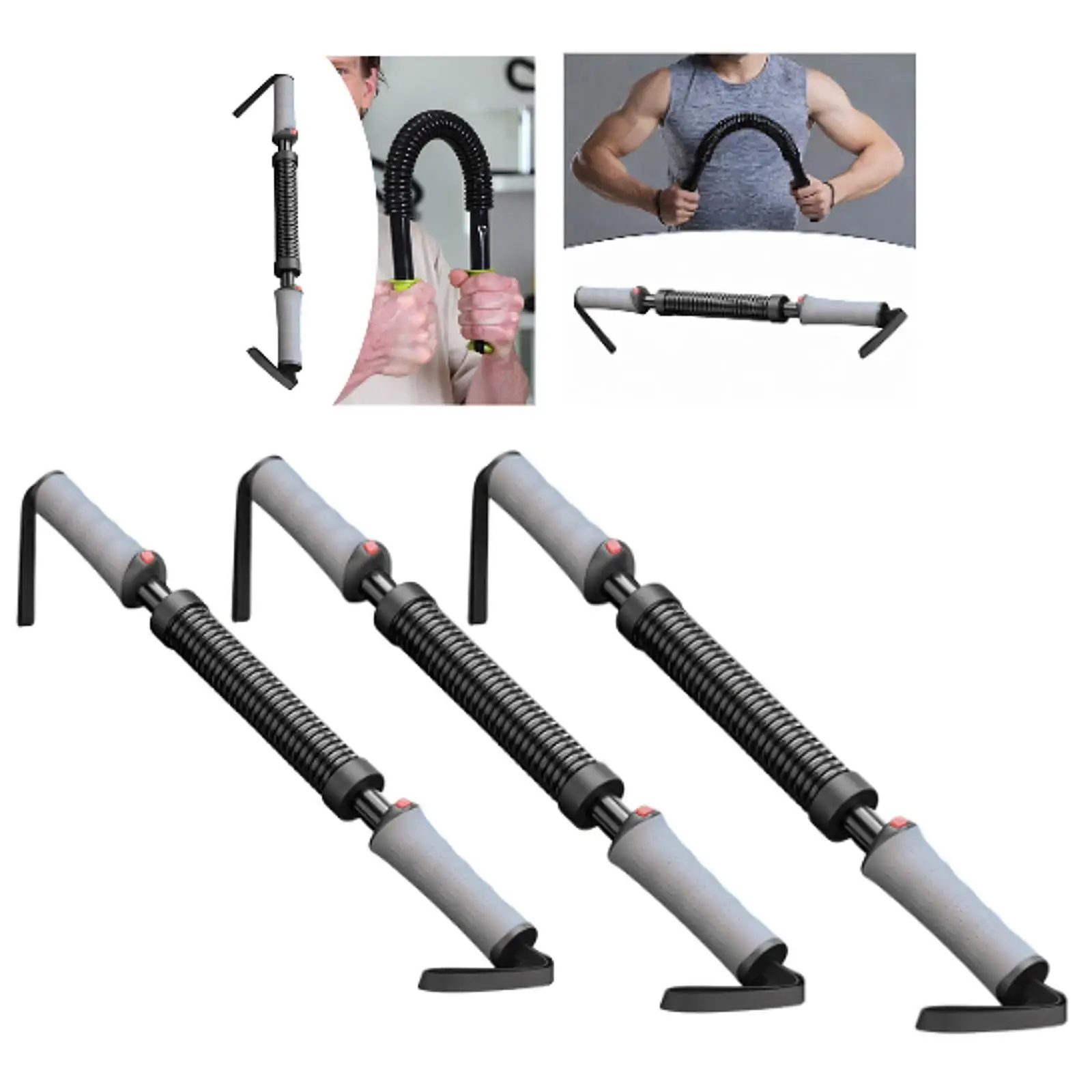 Power Twister Bar Chest Expander Arm Strengthener Chest Builder Heavy Duty