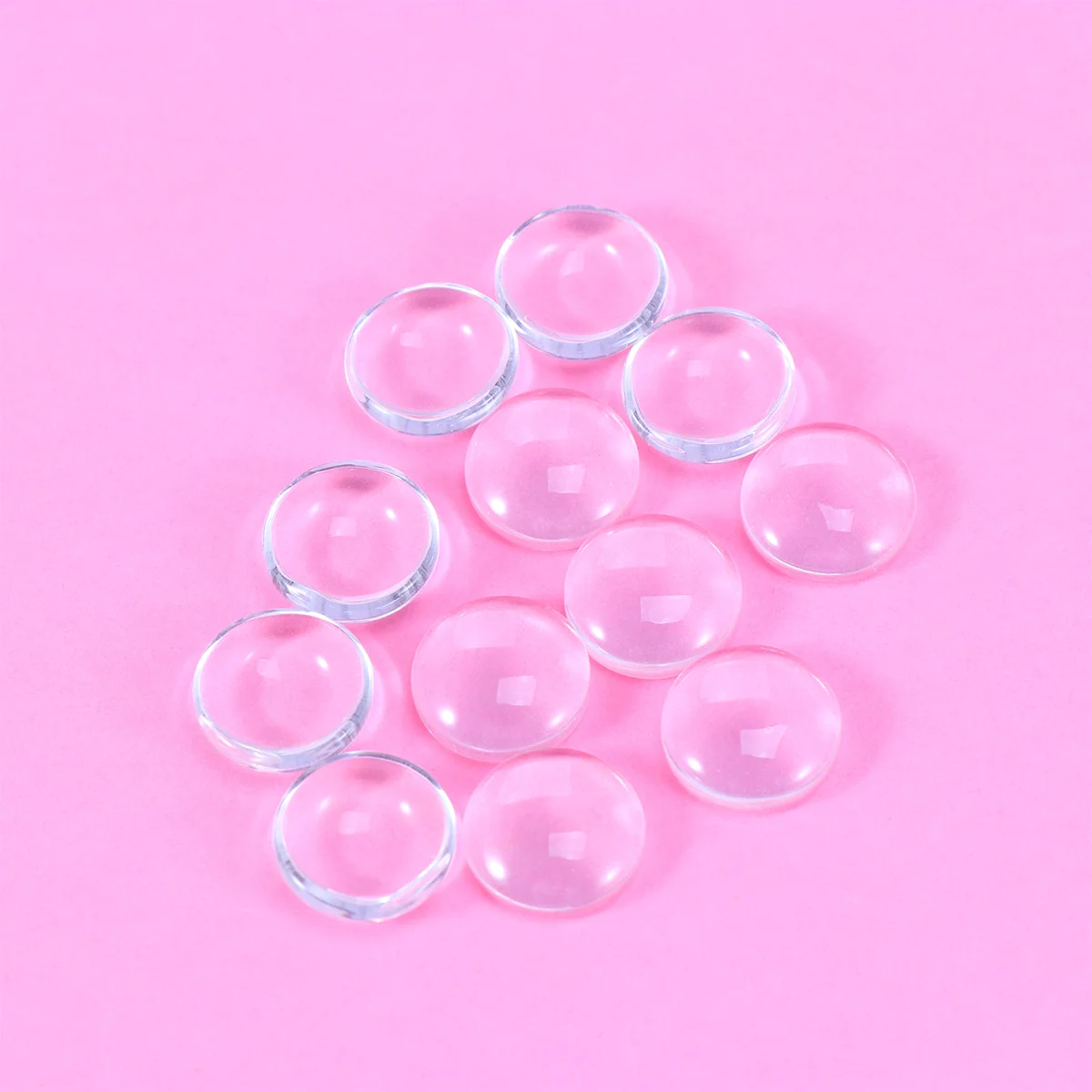 

40Pcs 12Mm Wood Cabochon Settings Trays DIY Earrings Bezel Blanks for Photo Cameo Resin Craft Projects Black Round Pendant Trays