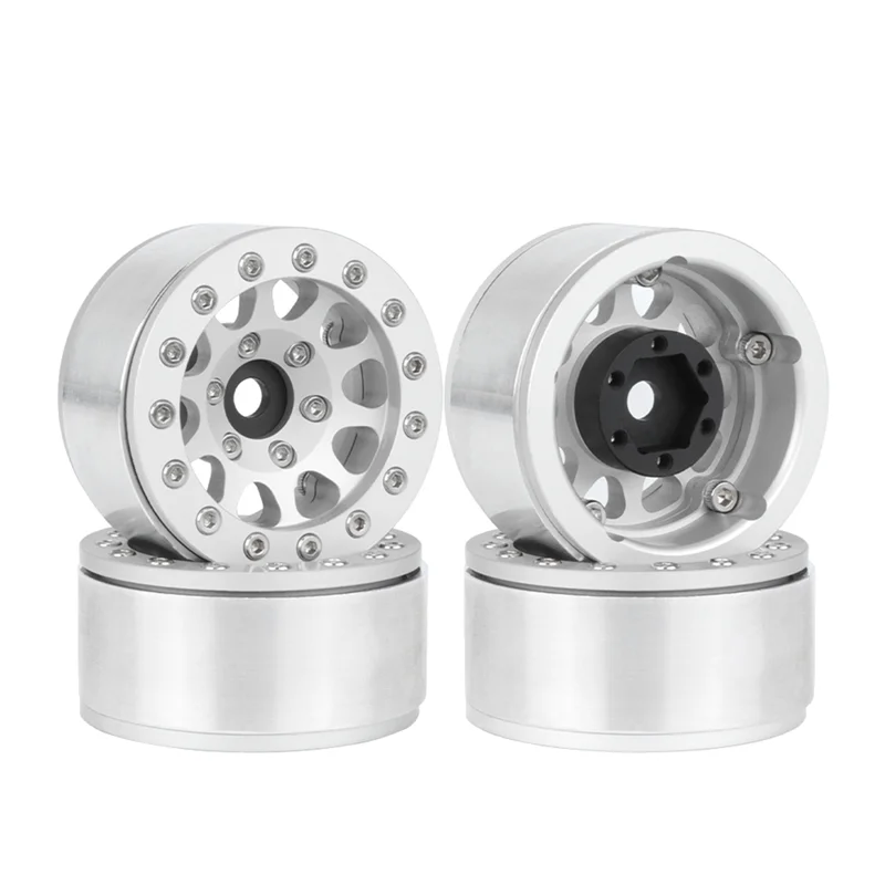 FBIL-4 قطعة 1.55 بوصة عجلة معدنية نموذج قطع غيار السيارات ل محوري SCX10 شبح TRX4 TRX6 D90 1/10 RC الزاحف سيارة