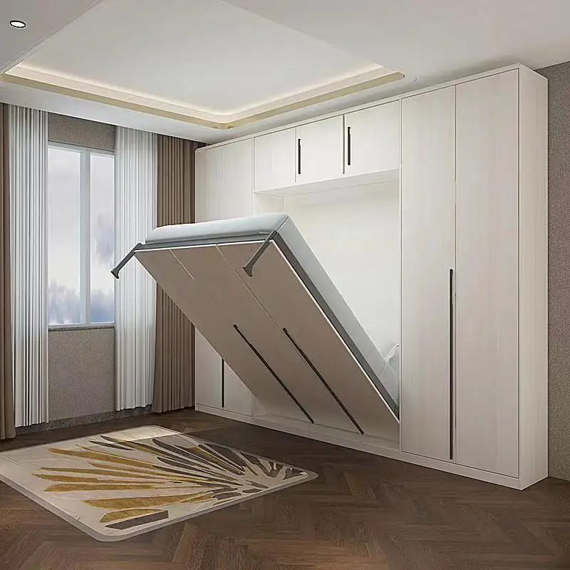 

Cabinet folding invisible bed table cabinet integrated office home living room