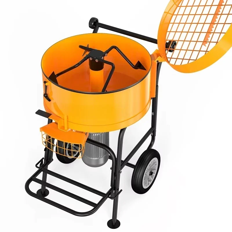 

120L capacity 1.7kw portable electric mortar mixer forced action mixer