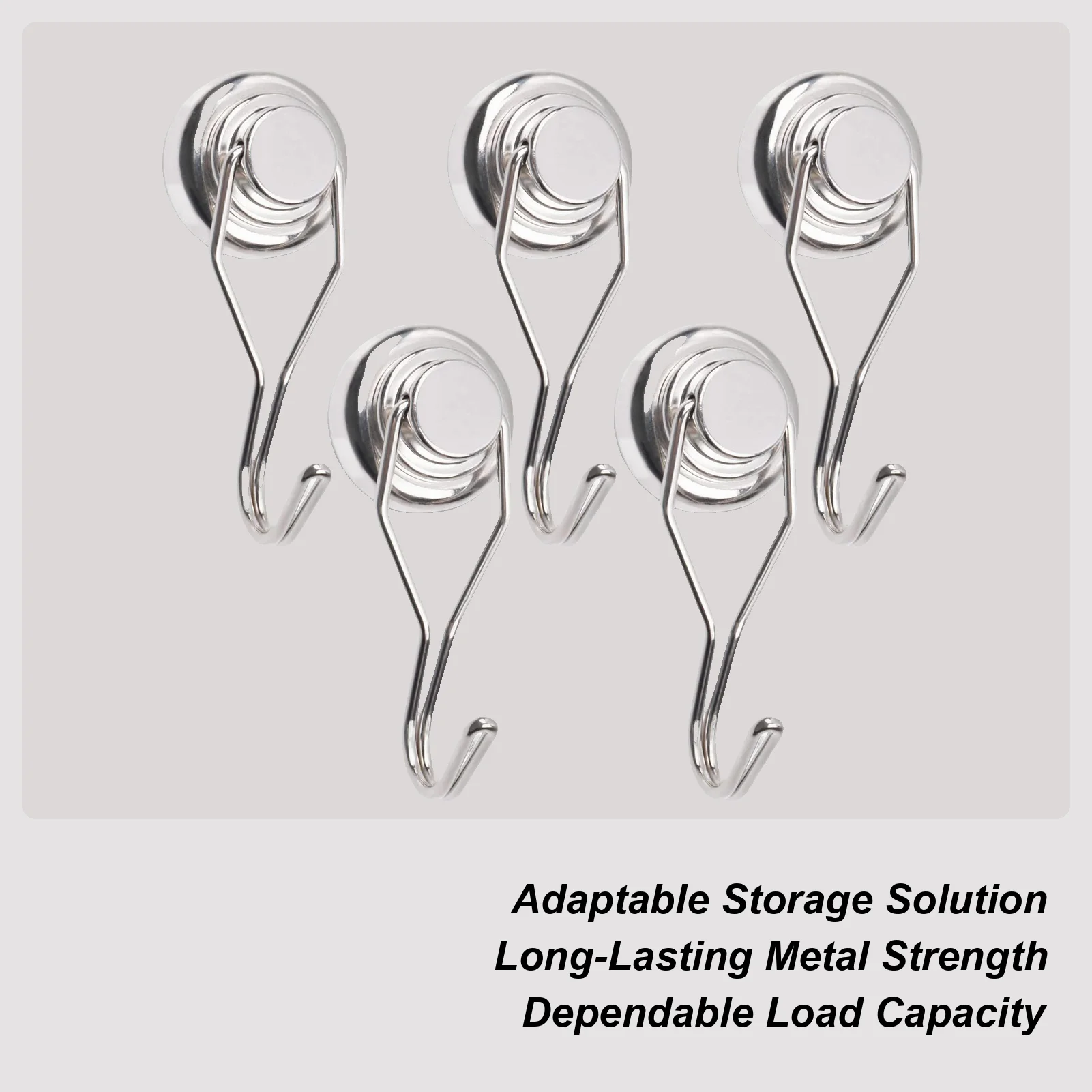 

Magnetic Hooks 5 Pieces Magnetic Hooks For Storage Strong Magnet 360-Degree Rotating Holder Storage Tool For Bathroom Entryway