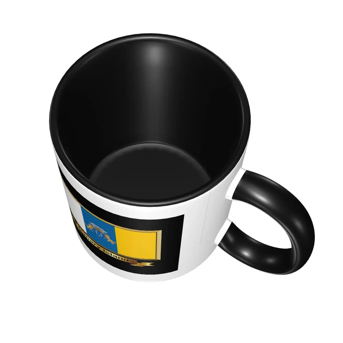 اسبانيا العلم جزر الكناري المحيط القدح مضحك أكواب القهوة السيراميك أكواب الشاي كوب حليب درينكوير هدايا للمرأة رجل #4