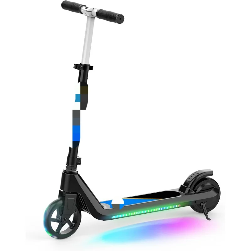 AQElectric for Age of 6-10,Kick-Start Boost Adjustable Speed and Height,Kids Scooter with Flash W