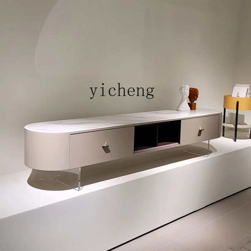 

LSL Modern Minimalist Marble TV Cabinet Floating Italian Minimalist Living Room Home Use